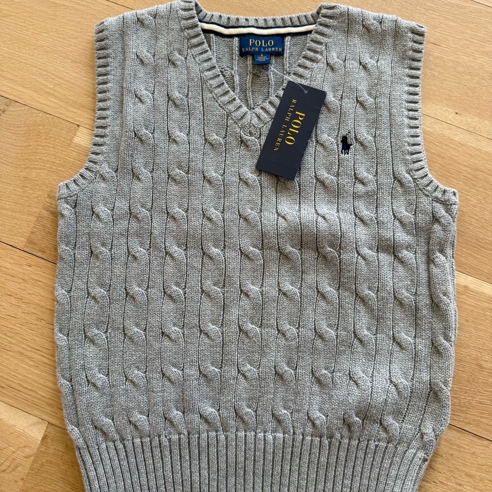 Polo cotton sweater vest - NWT - Sz 6